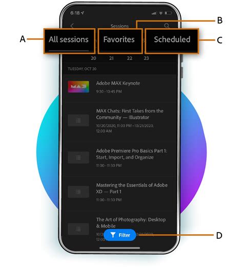 Experience Adobe MAX in the Creative Cloud mobile app