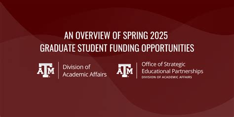 An Overview of Spring 2025 Graduate Student Funding Opportunities ...