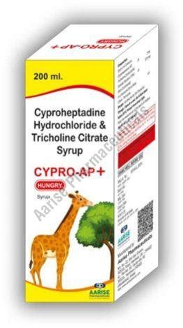 Cyproheptadine Hydrochloride Tricholine Citrate Syrup Cypro Ap ...