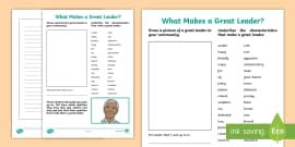 What Makes a Good Class? Worksheet / Worksheet - Twinkl