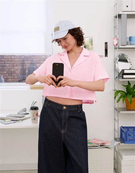 Textured rustic short sleeve shirt - BSK Teen | Bershka