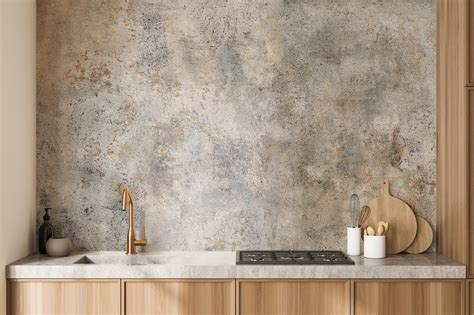 Order Concrete Wallpaper Featuring Rustic Gray Cement Now