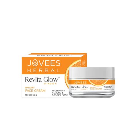 Jovees Revita Glow Vitamin C Cream Infused with Almond & Kakadu Plum ...