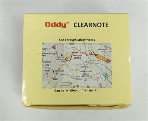 Oddy Clearnote 50 Sheets Transparent Sticky Notes Pad,Clear Cute Full ...