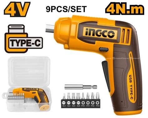 INGCO CSDLI0458 Cordless screwdriver 4V – Indian Hobby Center