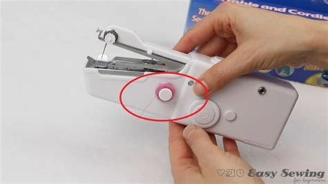Image result for How to Use Handheld Sewing Machine