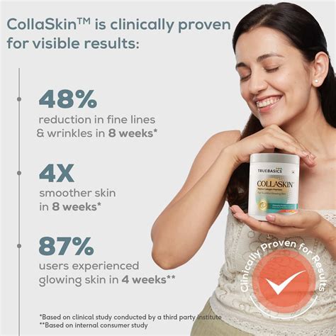 Buy TRUEBASICS COLLASKIN, MARINE COLLAGEN PEPTIDES FOR YOUTHFUL GLOWING ...