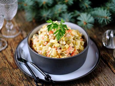 Салат оливье с копчёной куриной грудкой(ТТК8103) технологическая карта
