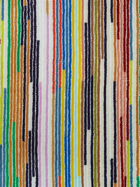 Melody bathrobe in cotton terry with vertical stripes Black | Missoni