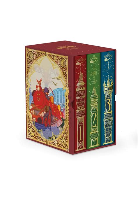 Harry Potter 1-3 Box Set: MinaLima Edition : Rowling, J.K.: Amazon.in ...