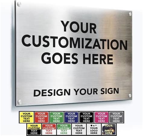 Amazon.com: Custom Outdoor Aluminum Signs, Personalized Business Signs ...