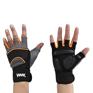 Buy NEVER LOSE Unisex Leather Gym Gloves for Professional Weightlifting ...