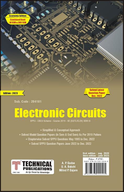 Electronic Circuits for SPPU 19 Course (SE - I - E&Tc/Elex. - 204181 ...