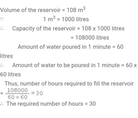 Water is pouring in to a cubodical reservoir at the rate of 60 l per ...