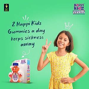 Happi Kidz Multivitamin Gummies for Toddlers & Kids | 16 Essential ...
