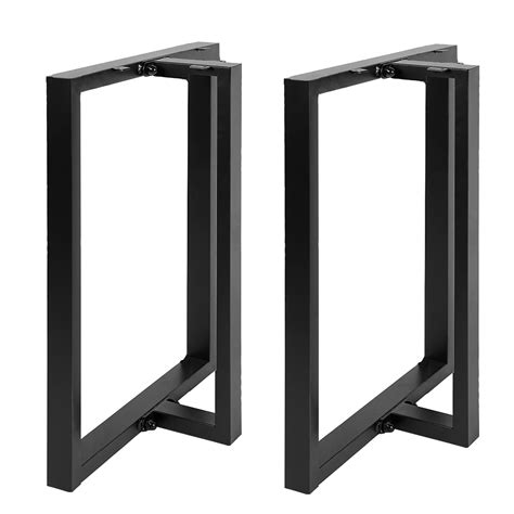 Buy HOMEKAYT Metal Table Legs 28’’x 24’’ Heavy Duty T-Shape Desk Legs ...
