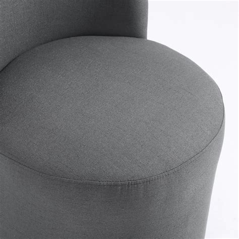 Dreamsidea Swivel Barrel Dining Chair - Modern Upholstered Armless ...