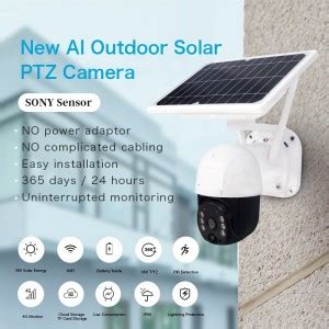 YK RETAIL Solar Powered Battery WiFi Camera Wirefree Outdoor 1080P Pan ...