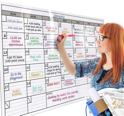 Dry Erase Whiteboard Calendar, 41% OFF | www.pinnaxis.com