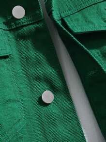 Manfinity EMRG Men Cotton Slogan Graphic Flap Pocket Denim Jacket ...