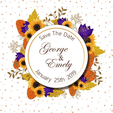 Floral Wedding Badge Template Download on Pngtree