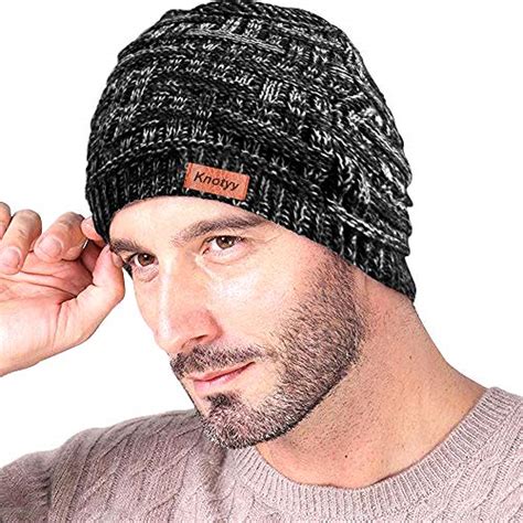 Knotyy Winter Cap for Men - Black, Grey : Amazon.in: Clothing & Accessories