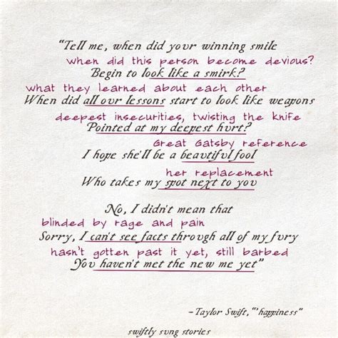 The Sad Irony of Taylor's "happiness" Lyrics Meaning: Full Analysis ...