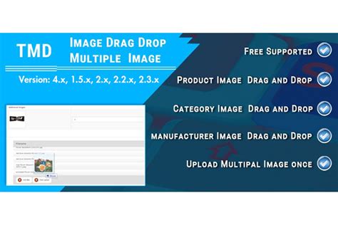 Opencart - Image drag Drop -Multiple image