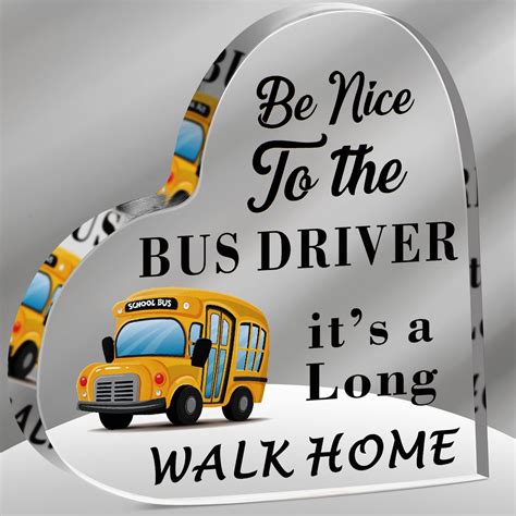 Amazon.com: Qunclay School Bus Driver Appreciation Gifts Thank You for ...