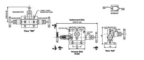 Valves - AM 3 VALVE MANIFOLD - FLANGE TO FLANGE - SS 316 Manufacturer ...