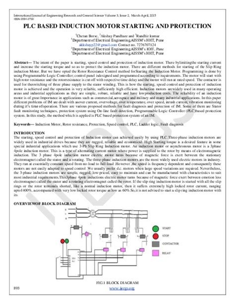 plc Based Induction Motor Protection Control Project Circuit Diagram 的图像结果