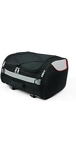 FATMUG Polyester Motorcycle Tail Bag - Bike Seat Luggage Storage Saddle ...