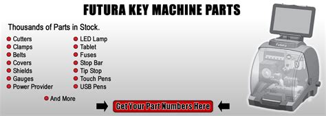 Silca Futura Key Cutting Machine Parts.