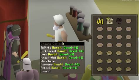 Image result for Thieving Menu OSRS