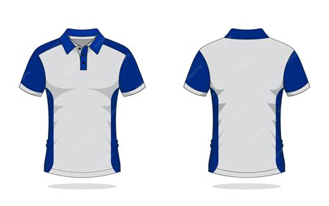 Premium Vector | Tshirt polo template navy blue