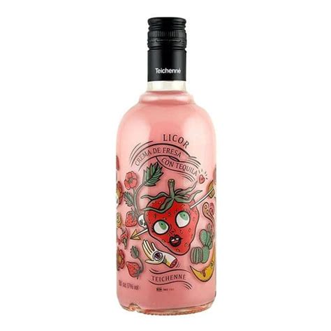 Teichenne Strawberry Cream Tequila Liqueur (70cl) - Champagne One