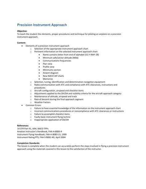 Image result for Precision Instrument Approach Procedures