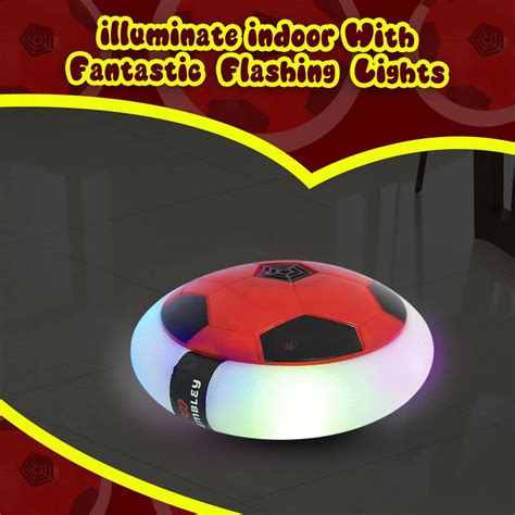 Air Football Toy Hover Soccer Ball Floating Soft Foam Bumper With LED ...