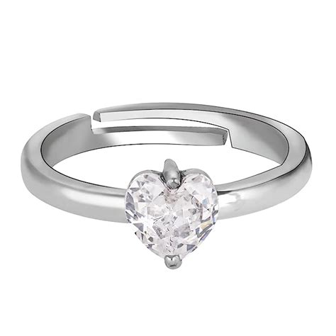 GIVA 925 Sterling Silver Passionate Love Ring, Adjustable | Rakhi Gifts ...