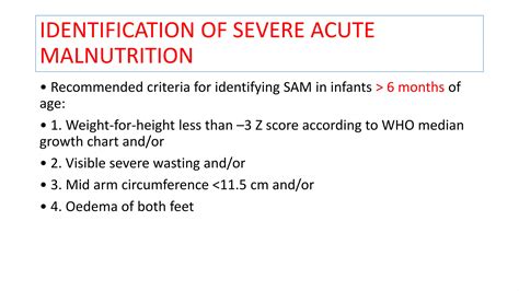 Severe Acute Malnutrition | PPTX