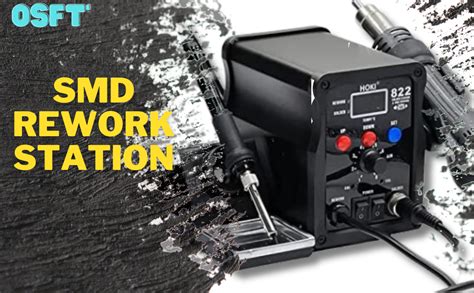 OSFT 822 ESD SAFE 2-in-1 SMD Rework Station 700W Soldering-Station 50W ...