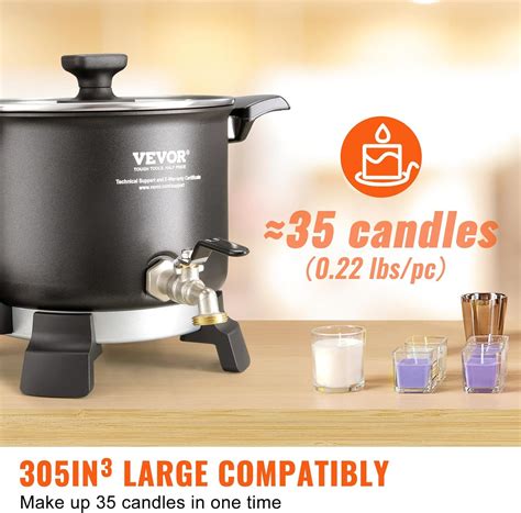 VEVOR 5L Wax Melter, Electric Melting Pot, 4-Level India | Ubuy