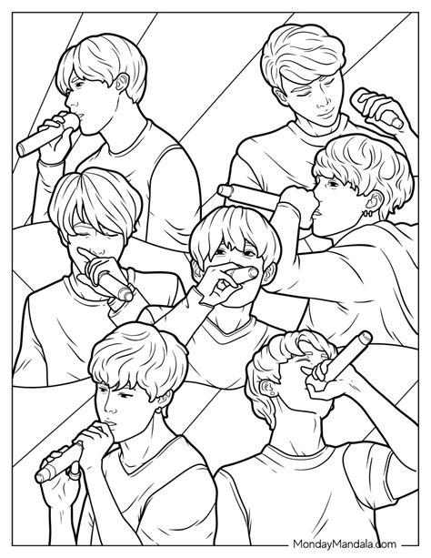 Bts Coloring Page at sasjaggedblog Blog