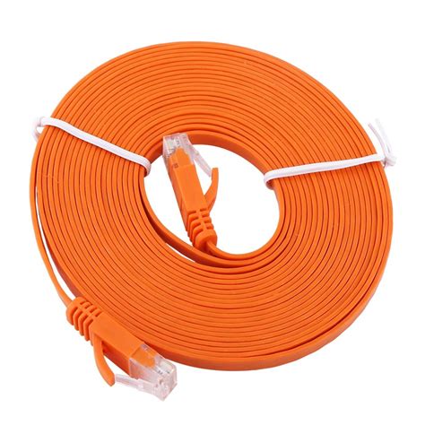 Kufoo Ethernet Network CAT6 Cable, Flat LAN UTP Patch Router Cables ...