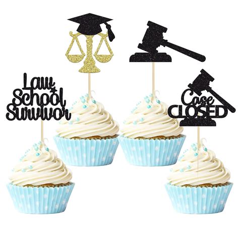 Gyufise 24Pcs 2022 Lawyer Graduation Cupcake Toppers India | Ubuy