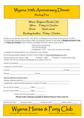 Fillable Online wyena ponyclubvic org Wyena Horse amp Pony Club - wyena ...