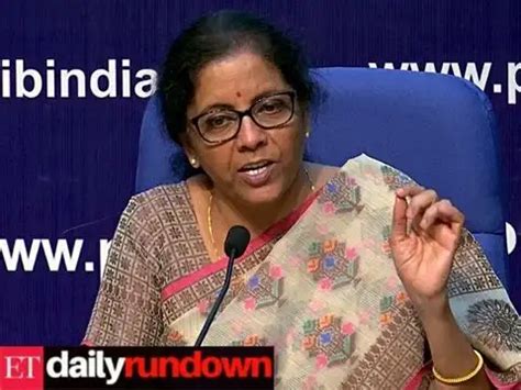 ET Daily Rundown: Sitharaman, automakers and Apple set ambitious ...