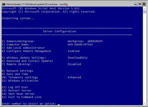Windows Server Core Installation 的图像结果