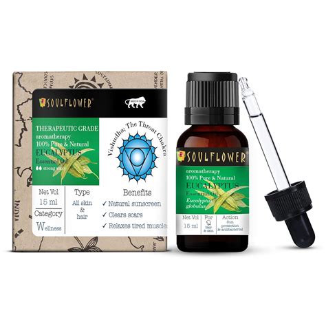Soulflower Eucalyptus (Nilgiri) Essential Oil-Pure, Natural, Undiluted ...