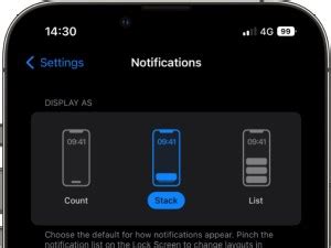 iPhone Noti Different Stack vs List 的图像结果